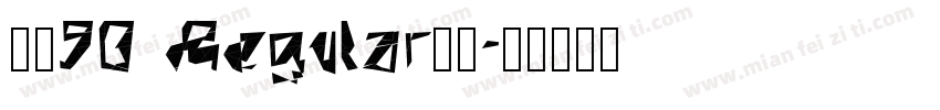 真武90 Regular字体字体转换